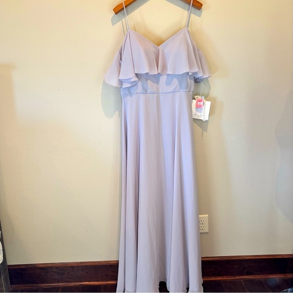 NWT Morilee Gardner 21509 Bridesmaid Dress in Silver,size 22,Wedding Formal Prom - Picture 1 of 14